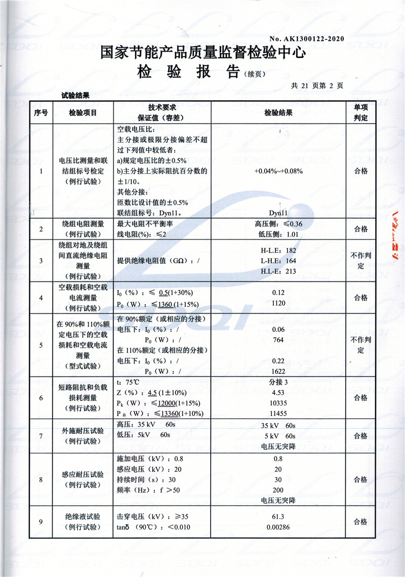 高低压试验报告-S11-1250呼兰呼兰呼兰油浸式变压器-2.jpg